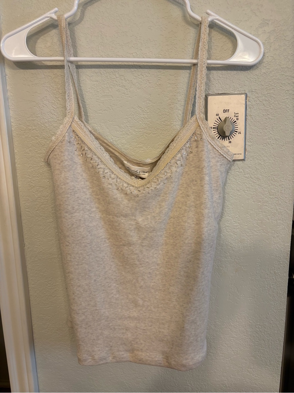 NWT Abercrombie& Fitch Embellished Rib Cami